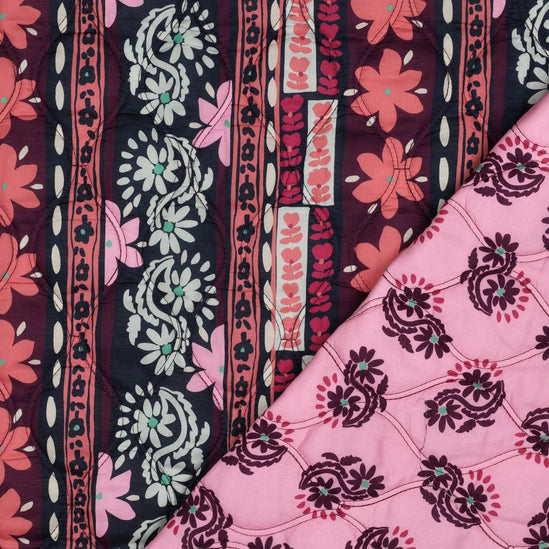 Cotton voile quilted flowers (in nabestelling, snel weer op voorraad)