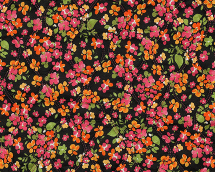 Quilted fabric flowers
