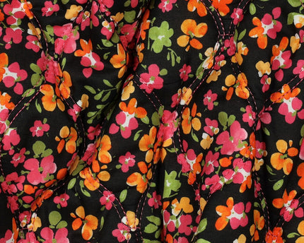 Quilted fabric flowers