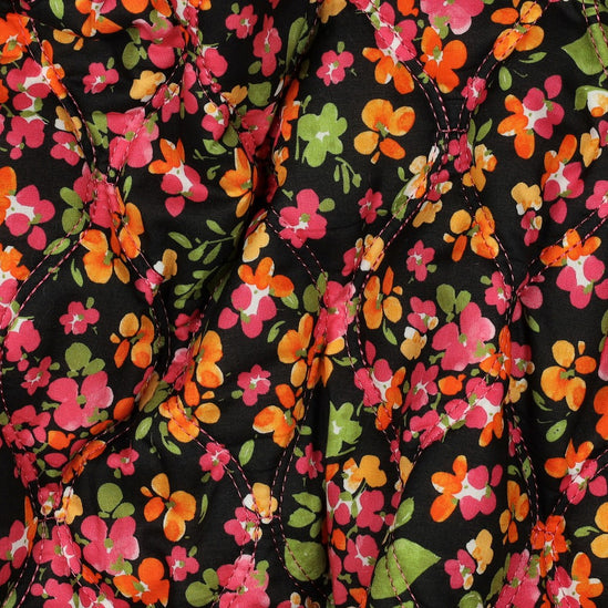 Quilted fabric flowers
