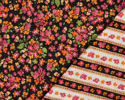Quilted fabric flowers