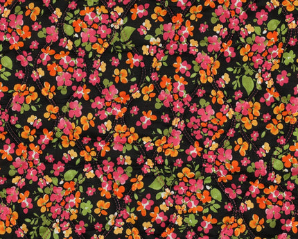 Quilted fabric flowers