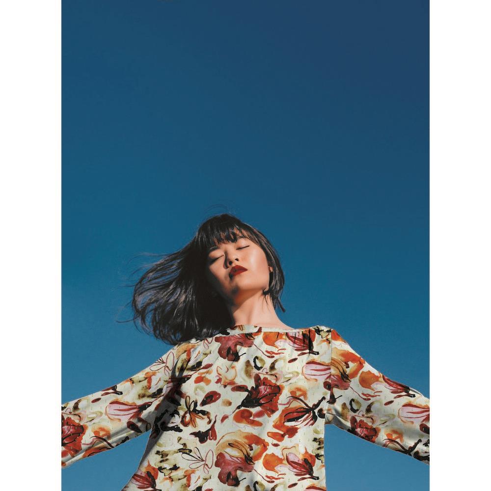Viscose lurex digital flowers