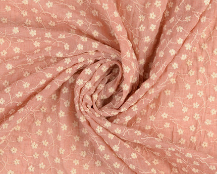 Cotton voile embroidery
