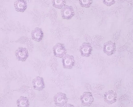 Catchy flowers embroidery (Coupon 0,8m)