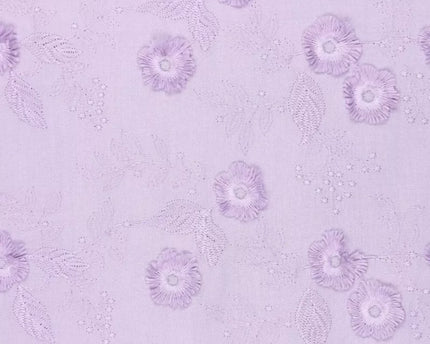 Catchy flowers embroidery (Coupon 0,8m)