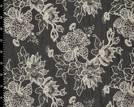 Flora Embroidery Denim