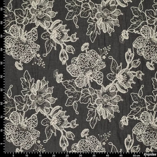 Flora Embroidery Denim