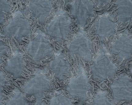 Pre order: Naaipakket Jutta Bomberjack Ruffles (Vintage fringe diamonds blauw)