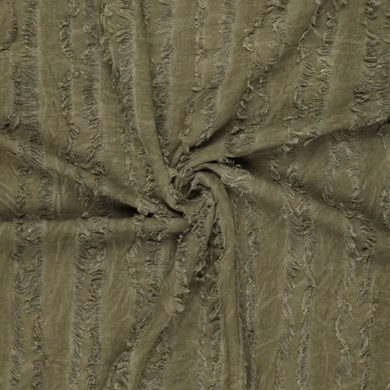 Naaipakket Salopette / Tuinbroekje (Vintage Fringe Stripes groen)