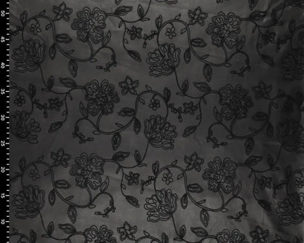 Washed embroidery vegan leather