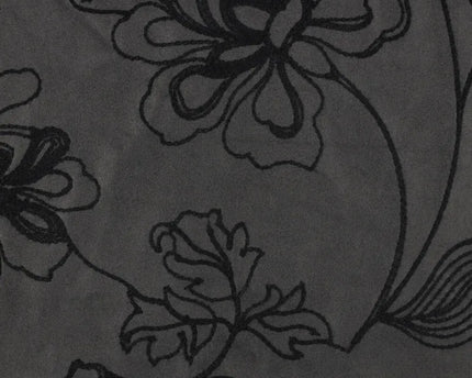 Washed embroidery vegan leather