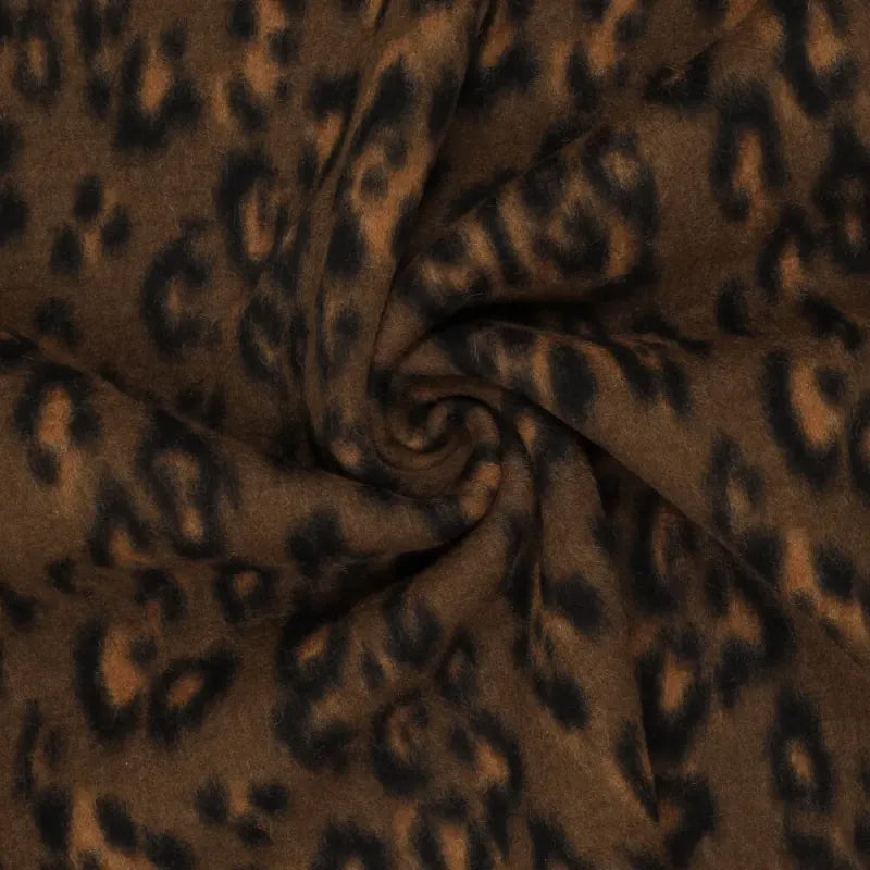Wool Leopard loden