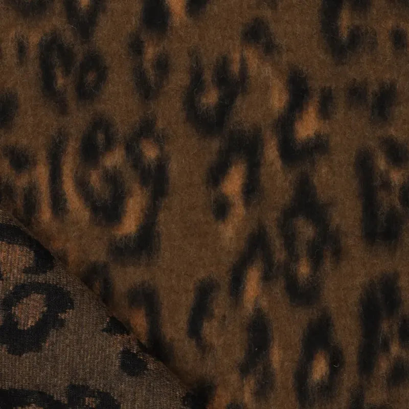 Wool Leopard loden