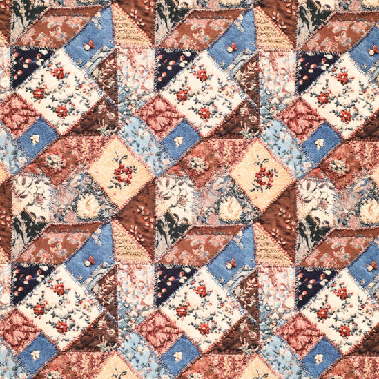 Denim Rose Patch cotton twill