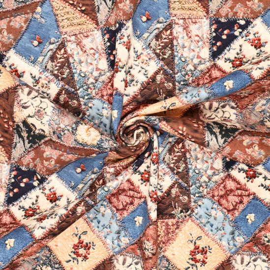 Denim Rose Patch cotton twill
