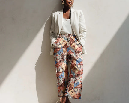 Denim Rose Patch cotton twill