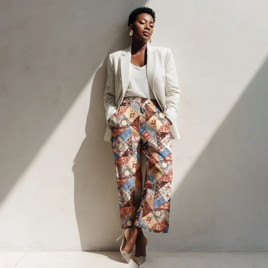 Denim Rose Patch cotton twill