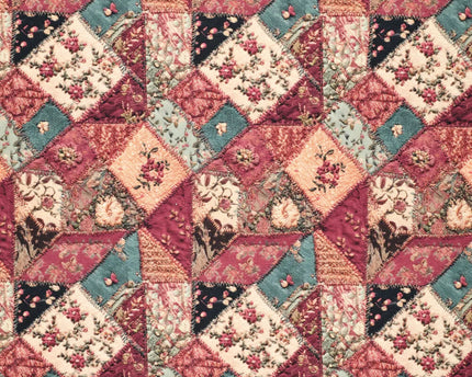 Denim Rose Patch cotton twill