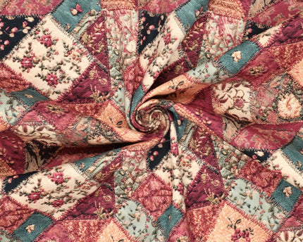 Denim Rose Patch cotton twill