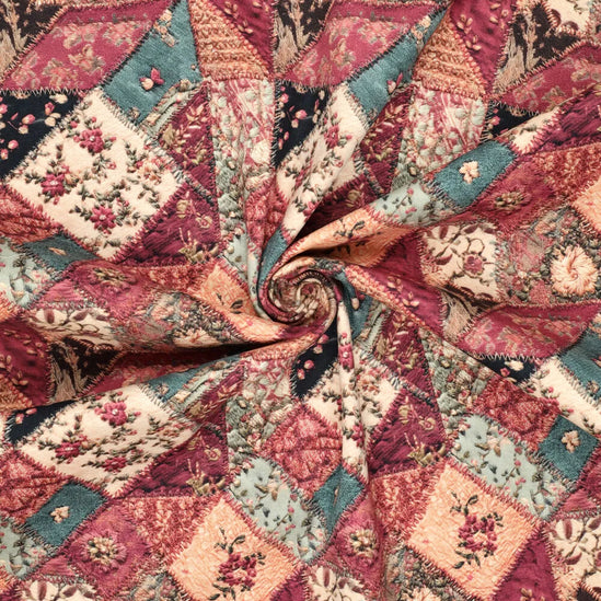 Denim Rose Patch cotton twill