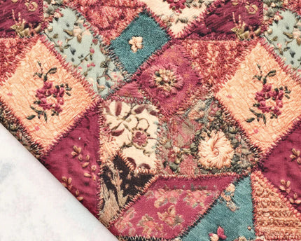 Denim Rose Patch cotton twill