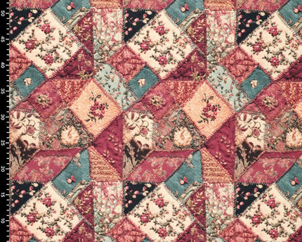Denim Rose Patch cotton twill