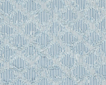 Denim Ruffle Stripes