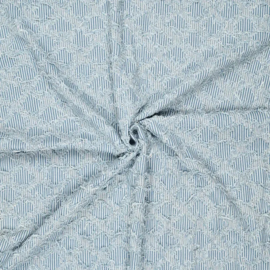 Denim Ruffle Stripes