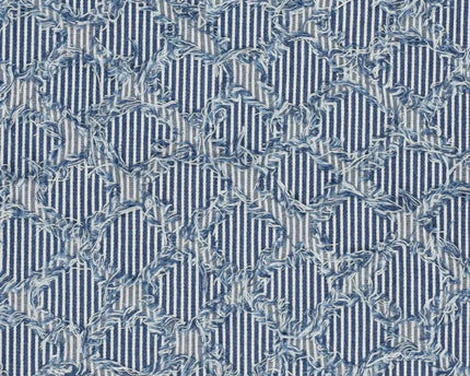 Denim Ruffle Stripes