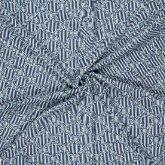 Denim Ruffle Stripes