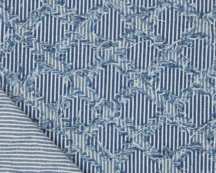 Denim Ruffle Stripes