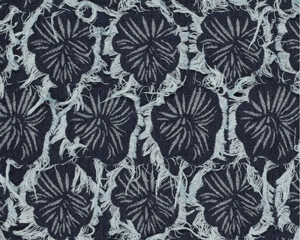 Ruffia Denim Flowers