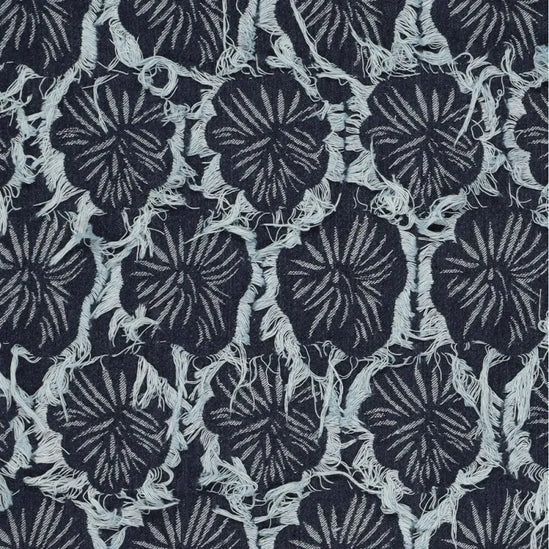 Ruffia Denim Flowers