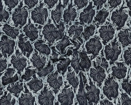 Ruffia Denim Flowers