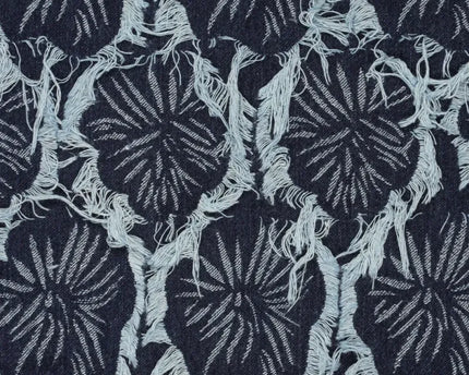 Ruffia Denim Flowers