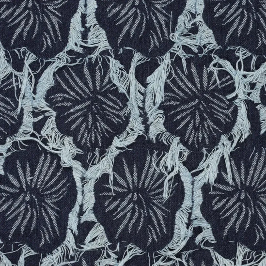 Ruffia Denim Flowers