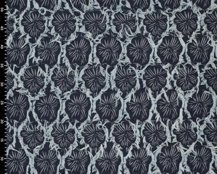 Ruffia Denim Flowers