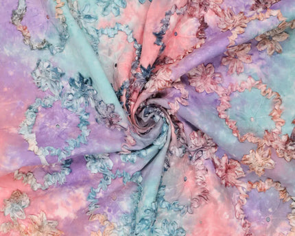 Tie dye Eva Tape Embroidery