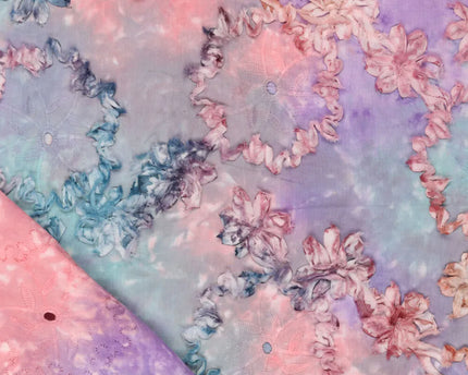 Tie dye Eva Tape Embroidery