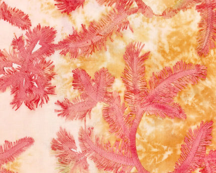 Tie Dye Palmy Embroidery
