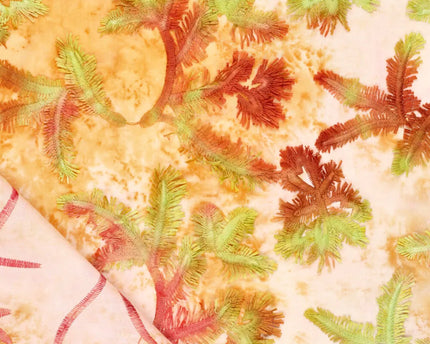 Tie Dye Palmy Embroidery