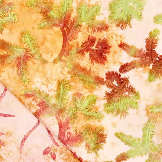 Tie Dye Palmy Embroidery