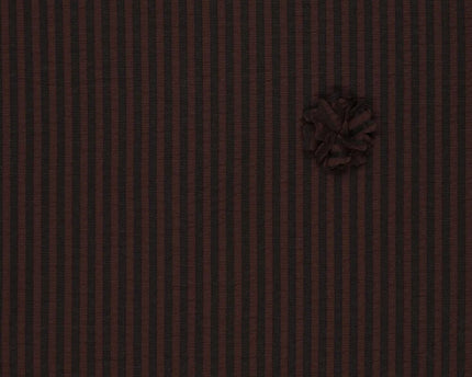Seersucker Stripe Ruffy Flower