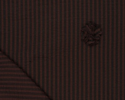 Seersucker Stripe Ruffy Flower