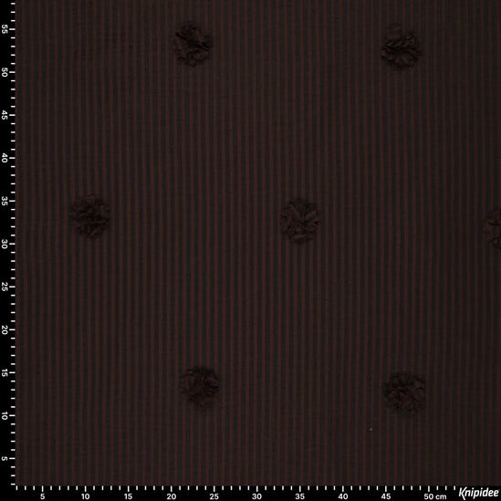 Seersucker Stripe Ruffy Flower