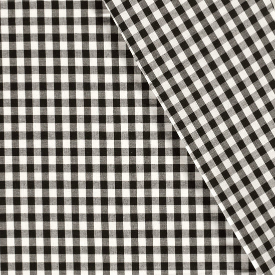 Cotton poplin checks