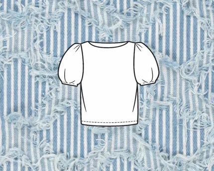 Naaipakket Top met pofmouwen