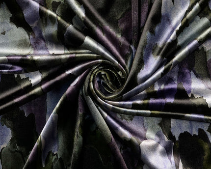 velvet fabric digital print batik Multicolor