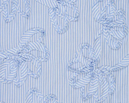 Cotton Stripe Embroidery (Coupon 55 cm)